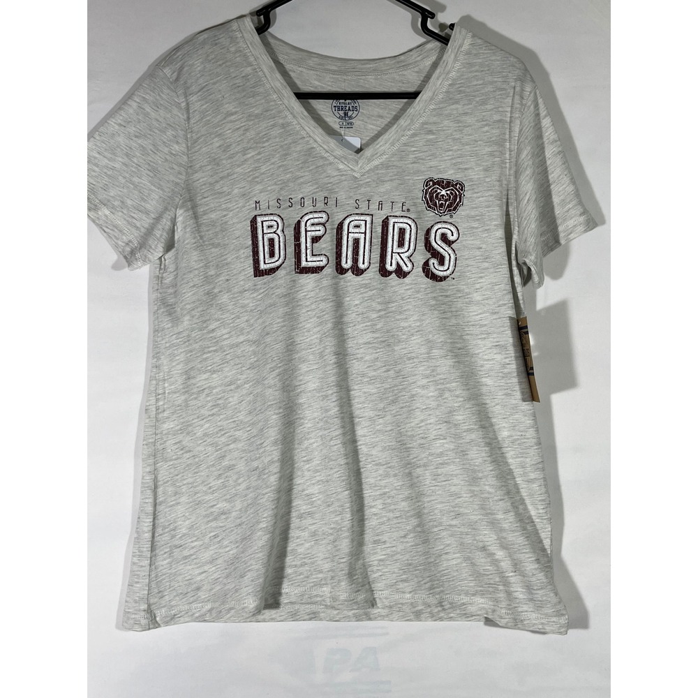 Rivalry Threads Missouri State Bears Tee Womens M Gray Fan Team Spirit Athletic